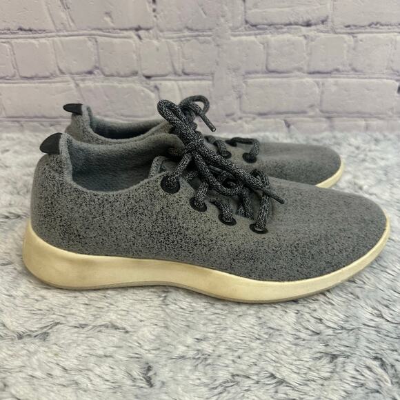 allbirds Shoes - Allbirds Gray Merino Wool Runner Sneakers Women's Size 8 Lace Up Comfort